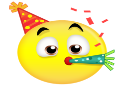 Celebration Emoji, Joyful Emoji, Happy Emoji, Cheerful Emoji, Event Emoji PNG