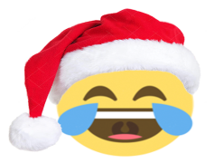 Christmas Emoji, Merry Wishes, Holiday Cheer, Festive Symbols, Snowflakes PNG