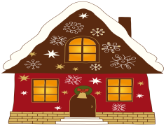 Christmas House, Family Gathering, Cozy Ambiance, Winter Wonderland, Festive Decor PNG