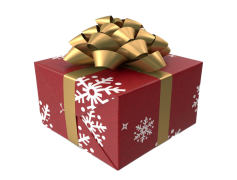 Christmas Present, Joyful Giving, Family Treasure, Festive Surprise, Wrapped Package PNG
