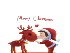 Christmas Reindeer, Snow, Santa, Sleigh, Joy PNG