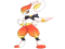 Cinderace Pokemon, Bipedal Form, Fierce Competitor, Swift Attacker, Final Evolution PNG