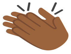 Clap Emoji, Acknowledgment Sign, Cheer Gesture, Congratulatory Emoji, Enthusiasm Symbol PNG