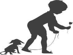 Clipart Boy And Dog, Animal, Cute, Playful, Friendship PNG