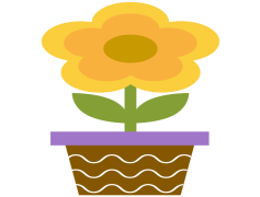 Clipart Flower Pot, Greenery Display, Decorative Vessel, Indoor Planting, Garden Decor PNG