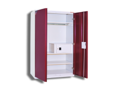 Colored Almirah, Functional Space, Modern Decor, Unique Shelving, Home Organization PNG