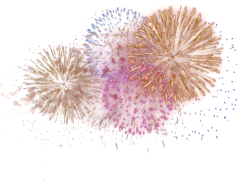 Colorful Vector Fireworks Glitters, Celebration, Festive, Sparkle, Night Sky PNG