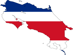 Costa Rica Flag, Red Center, Central America, Patriotic Emblem, Tricolor Banner PNG