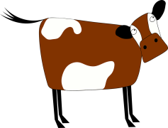 Cow Cartoon, Playful, Creative, Animation, Farm PNG