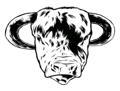 Cow Head, Nature Theme, Animal Symbol, Farm Life, Bovine Art PNG