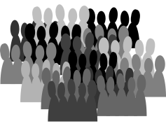 Crowd Silhouette, Shadows, Diversity, Unity, Gathering PNG