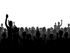 Crowd Silhouette, Unity, Celebration, Event, Togetherness PNG