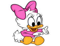 Daisy Duck, Fun Personality, Fashionable, Cartoon Character, Disney Icon PNG