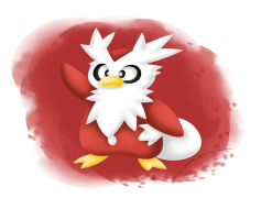 Delibird Pokemon, Cheerful Character, Gift Giving, Santa Bird, Unique Abilities PNG