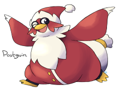 Delibird Pokemon, Delivery Bird, Gift Carrier, Ice Type, Unique Design PNG