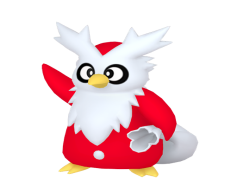 Delibird Pokemon, Unique Design, Gift Bearer, Ice Type, Flying Ability PNG