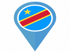 Democratic Republic Of The Congo Flag, National Symbol, Blue Field, Yellow Stars, Cultural Identity PNG