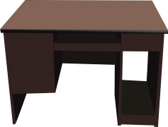 Desk, Table, Decor, Office, Furniture PNG