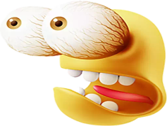 Devil Emoji, Playful Devil, Mischievous Face, Dark Humor, Demonic Smile PNG