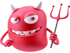 Devil Emoji, Playful, Mischievous, Fiendish, Sinister PNG