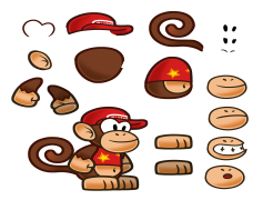 Diddy Kong, Nintendo, Monkey, Adventure, Character PNG