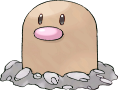 Diglett Pokemon, Alolan Variant, Kanto Region, Ground Type, Trapped Underground PNG