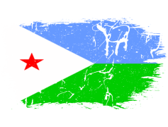 Djibouti Flag, Blue Triangle, Coastal Nation, Unity, National Symbols PNG