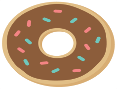 Donut, Indulgence, Sweet, Round, Treat PNG