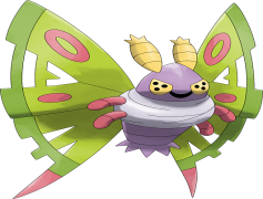 Dustox Pokemon, Moth Pokemon, Wing Patterns, Bug-Type, Evolved Form PNG