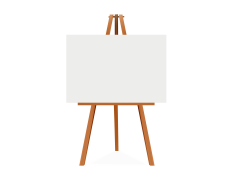 Easel, Frame, Support, Canvas, Display PNG