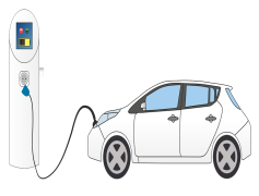 Electric Car, Technology, Innovation, Sustainable, Charging PNG