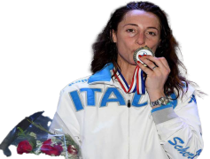 Elisa Di Francisca, Competitive Excellence, Italian Athlete, Inspirational Figure, Fencing Champion PNG