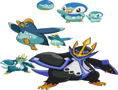 Empoleon Pokemon, Ice Beam, Sinnoh Region, Water Type, Steel Type PNG