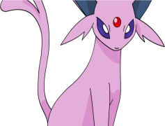 Espeon Pokemon, Evolving, Telepathy, Feline Form, Psychic Type PNG
