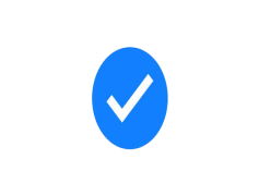 Facebook Verified Badge, Social Media, Trust, Identity Confirmation, User Credibility PNG