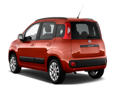 Fiat Panda Back View, Modern Aesthetics, Stylish Tail, Italian Auto, Rear Perspective PNG