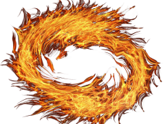 Fire Flame Circle Smoke, Fume, Ember, Ignite, Blaze PNG