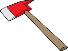 Firefighter Axe, Fire Control, Rescue Tool, First Responder Tool, Safety Equipment PNG