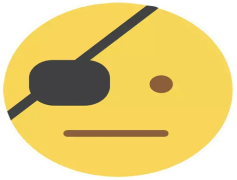 Flat Circle Emoji, Simple Shape, Circular Emoticon, Graphic Element, Minimalist Icon PNG