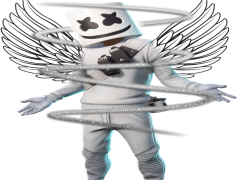 Fortnite Marshmello Skin, Dance Outfit, Virtual Fashion, Epic Cosmetics, Limited Edition PNG