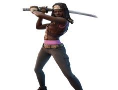 Fortnite Michonne, Crossovers, Survival, Gaming, Action PNG