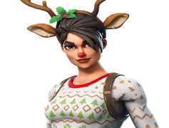 Fortnite Red Nosed Raider, Outfit, Holiday, Christmas, Skin PNG
