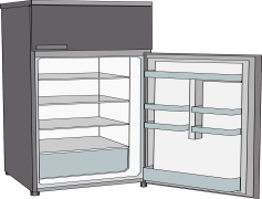 Fridge Vector, Modern Style, Kitchen Decor, Appliance Decor, Home Interior PNG