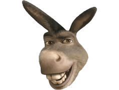 Funny Donkey, Animal, Comical, Cute, Fun PNG