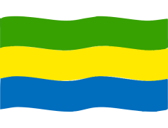 Gabon Flag, Green Stripe, Blue Stripe, Unity, National Symbol PNG