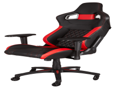 Gamer Chair, Adjustable Recline, Stylish Aesthetics, Lumbar Support, Comfortable Cushions PNG