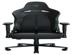 Gamer Chair, Supportive Backrest, Gaming Comfort, Ergonomic Seating, Adjustable Height PNG