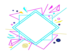 Geometric Frame, Abstract Shapes, Contemporary Style, Decorative Elements, Stylish Edges PNG