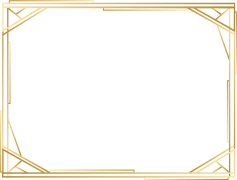 Geometric Frame, Angular Outline, Artistic Surround, Modern Shape, Stylish Border PNG