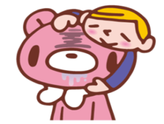 Gloomy Bear, Cartoon, Character, Animal, Adorable PNG